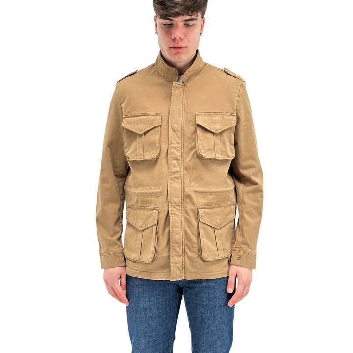 BL.11 Block Eleven Men's Jacket, Front Pockets, Cotton, Beige
