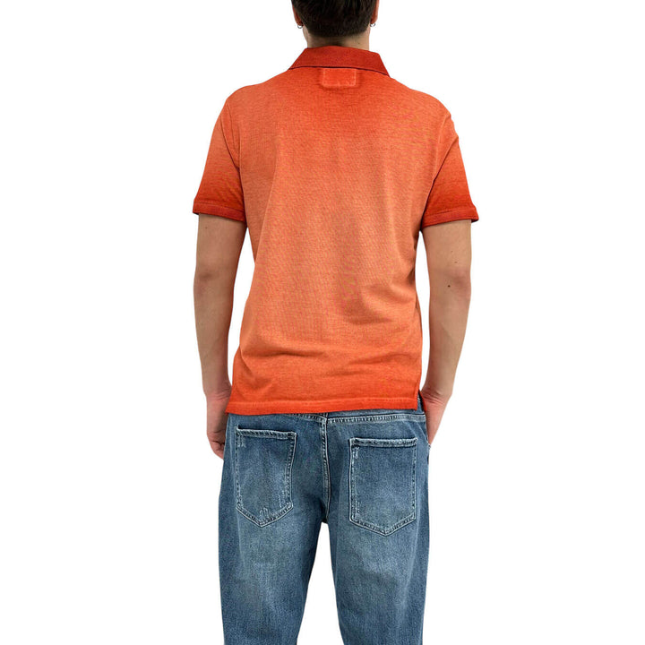 MarKup Men's Shirt, Polo, Short Sleeve, Three Buttons, Red