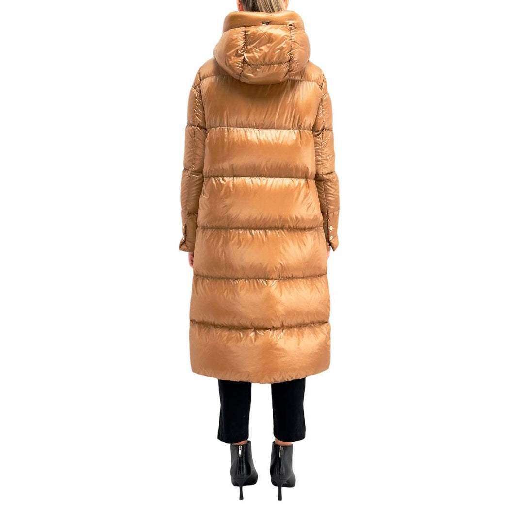 Herno Parka Women, Quilted, Long, Ultralight Nylon, Camel