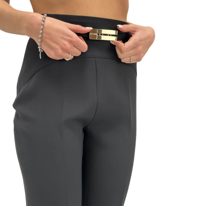 Relish Explore Women's Pants, High Waist, Strap, Black