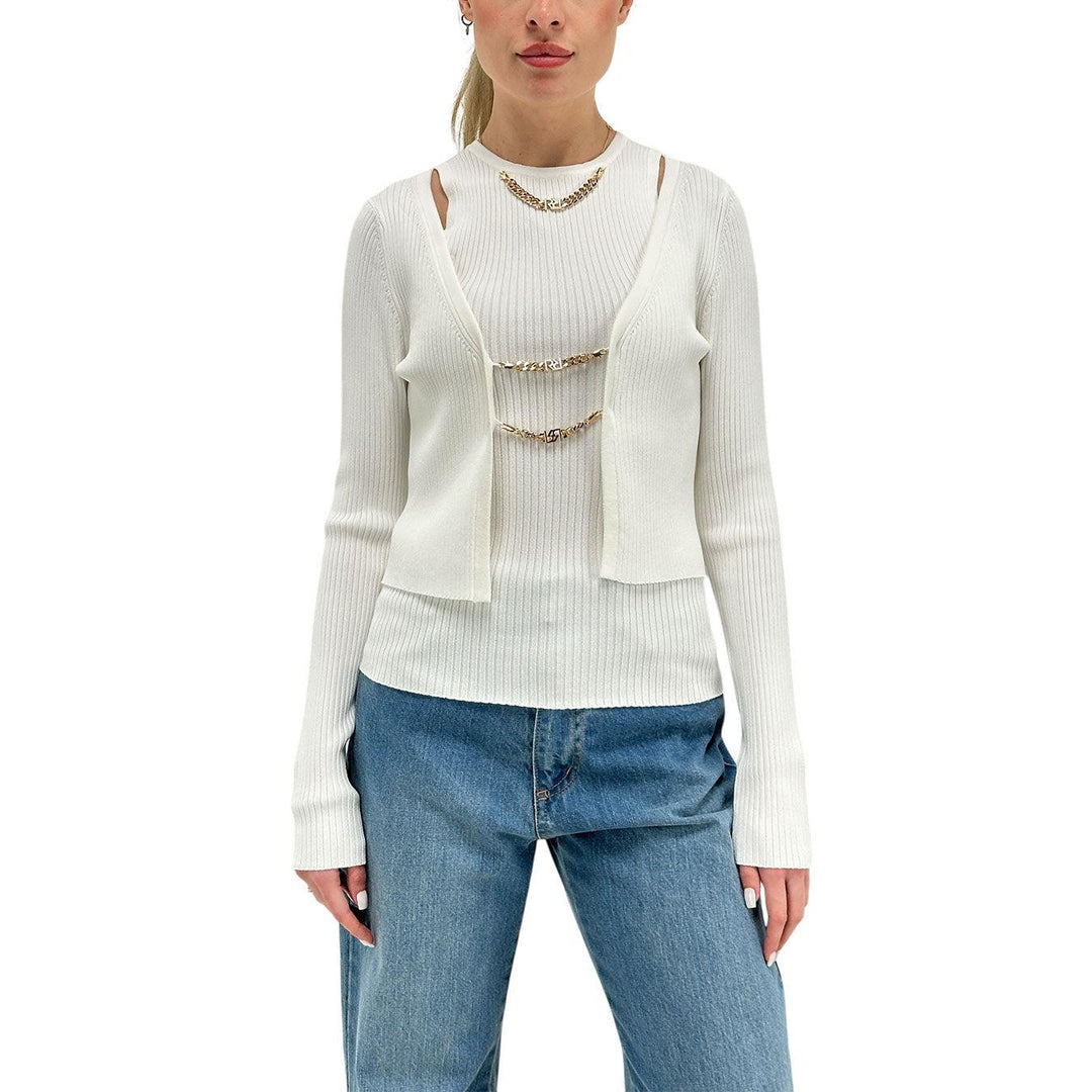 Relish Tirajana Cardigan Women, Open, Short, White