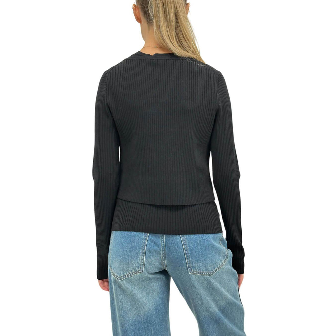 Relish Tirajana Cardigan Women, Open, Short, Black