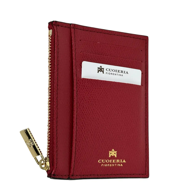 Cuoieria Fiorentina, Portacarte, Uomo, Pelle, Rosso
