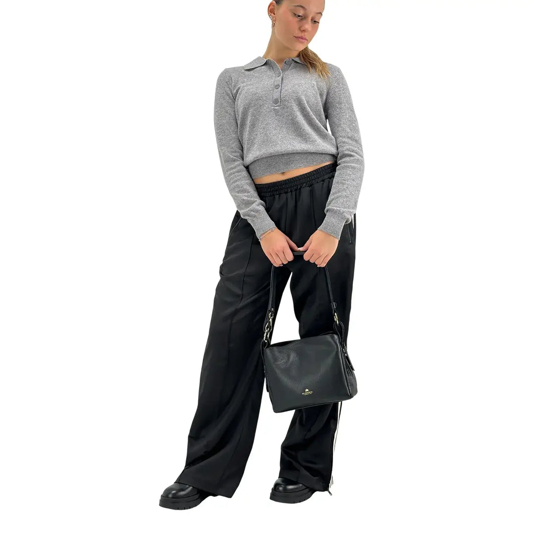 Tensione In, Maglia Polo, Donna, Lana, Grigio