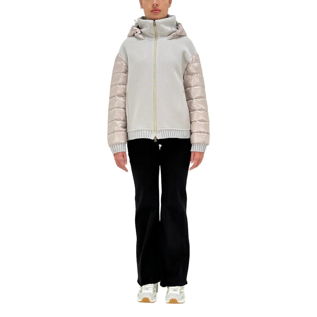 Herno Bomber Resort In Modern Double E Nylon Ultralight Donna, Misto, Grigio - BassiniBoutique.it