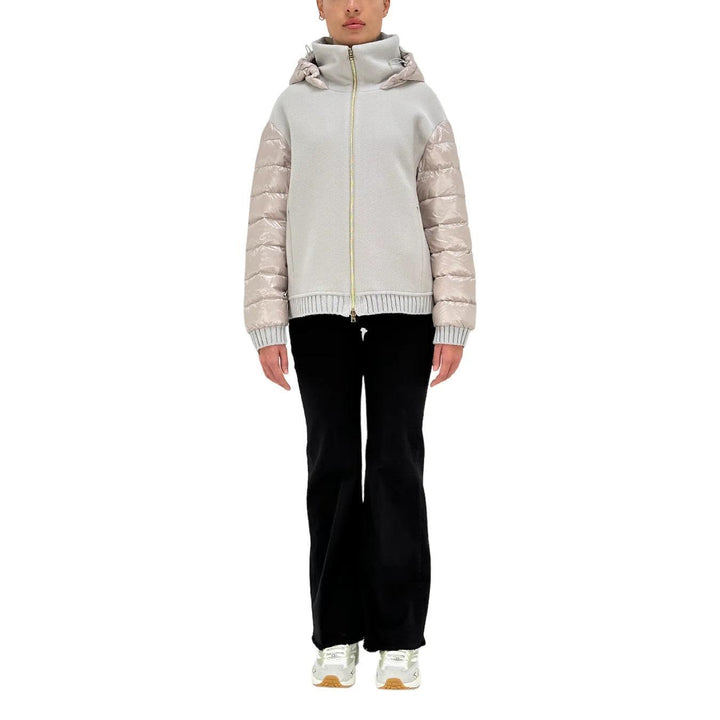 Herno Bomber Resort In Modern Double E Nylon Ultralight Donna, Misto, Grigio - BassiniBoutique.it