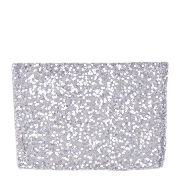 Ottod'Ame Women's Sweater, Top, Sequins, Mixed Fabric, Grey