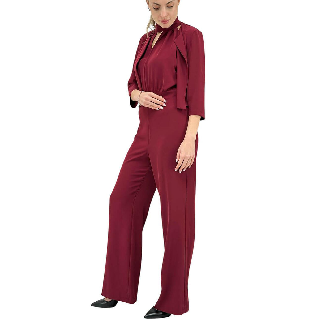 Kontatto Women's Suit, Jacket and Tracksuit, Regular Fit, Bordeaux