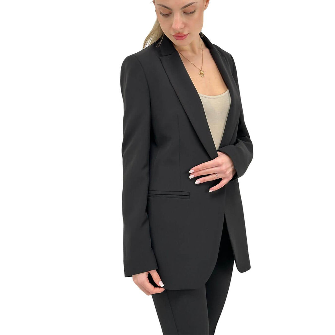 Kontatto Women's Complete Set, Jacket and Pants, Slim Fit, Black