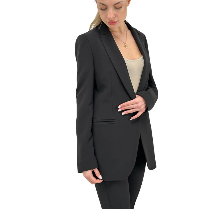 Kontatto Women's Complete Set, Jacket and Pants, Slim Fit, Black