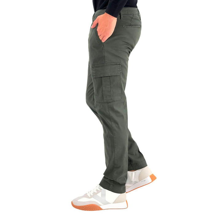 Moro Men's Pants, Cargo, Side Pockets, Cotton, Green