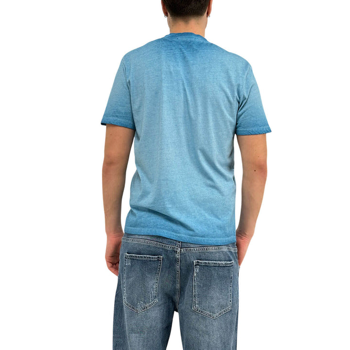 MarKup Men's Jersey, T-Shirt with Decoration, Cotton, Blue