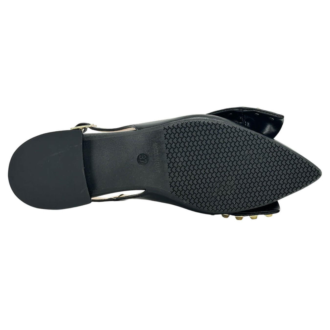 Ovyé Women's Shoes, Pumps, Maxi Bow, Eco-leather, Black