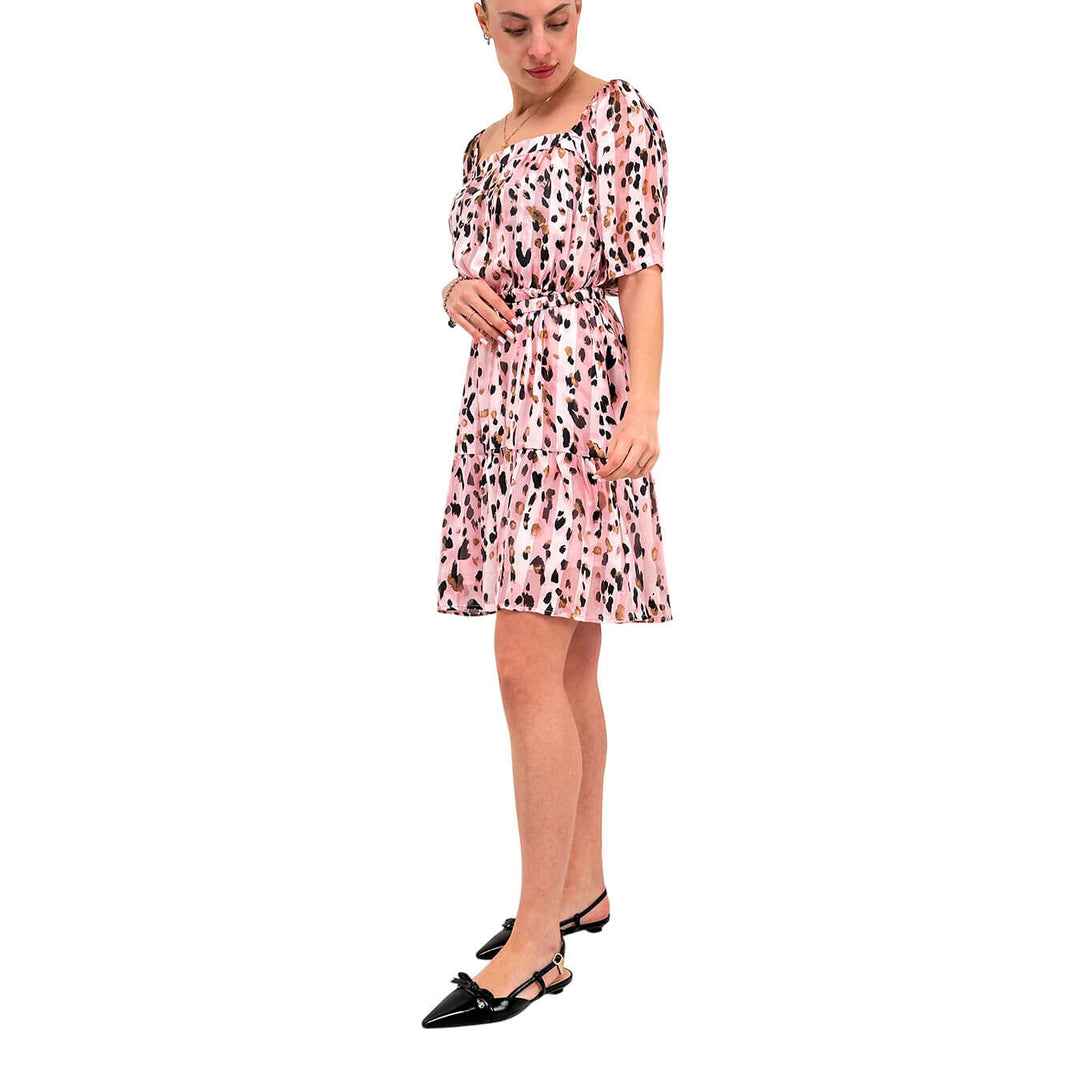 Koralline Women's Dress, Mini, Animal Print, Pink