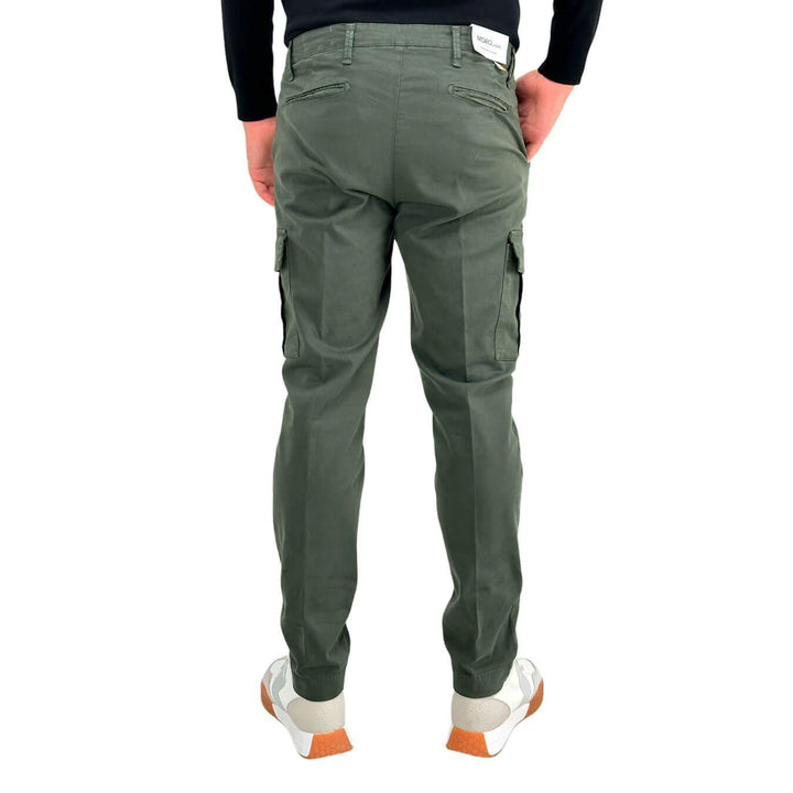 Moro Men's Pants, Cargo, Side Pockets, Cotton, Green