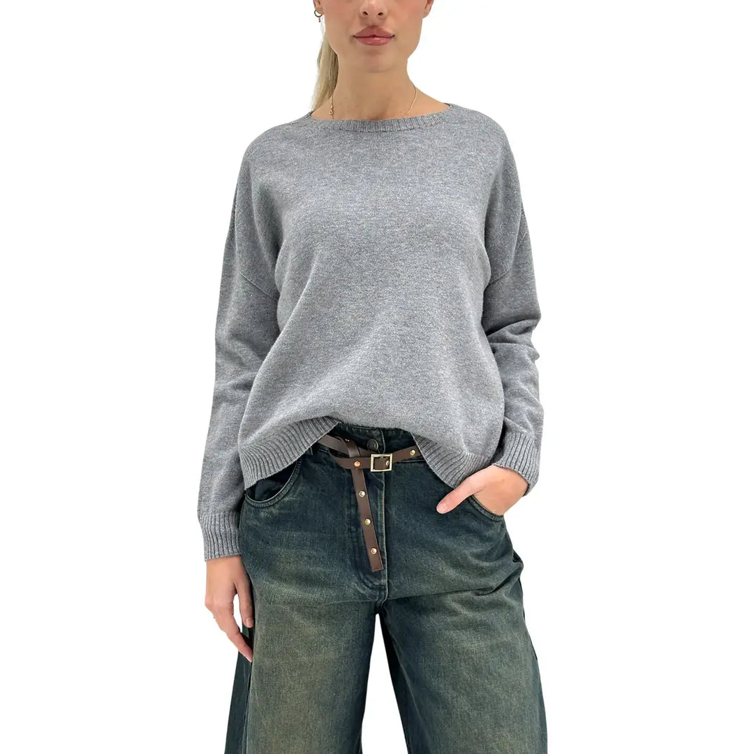 Motel, Maglia, Donna, Tessuto Misto, Grigio