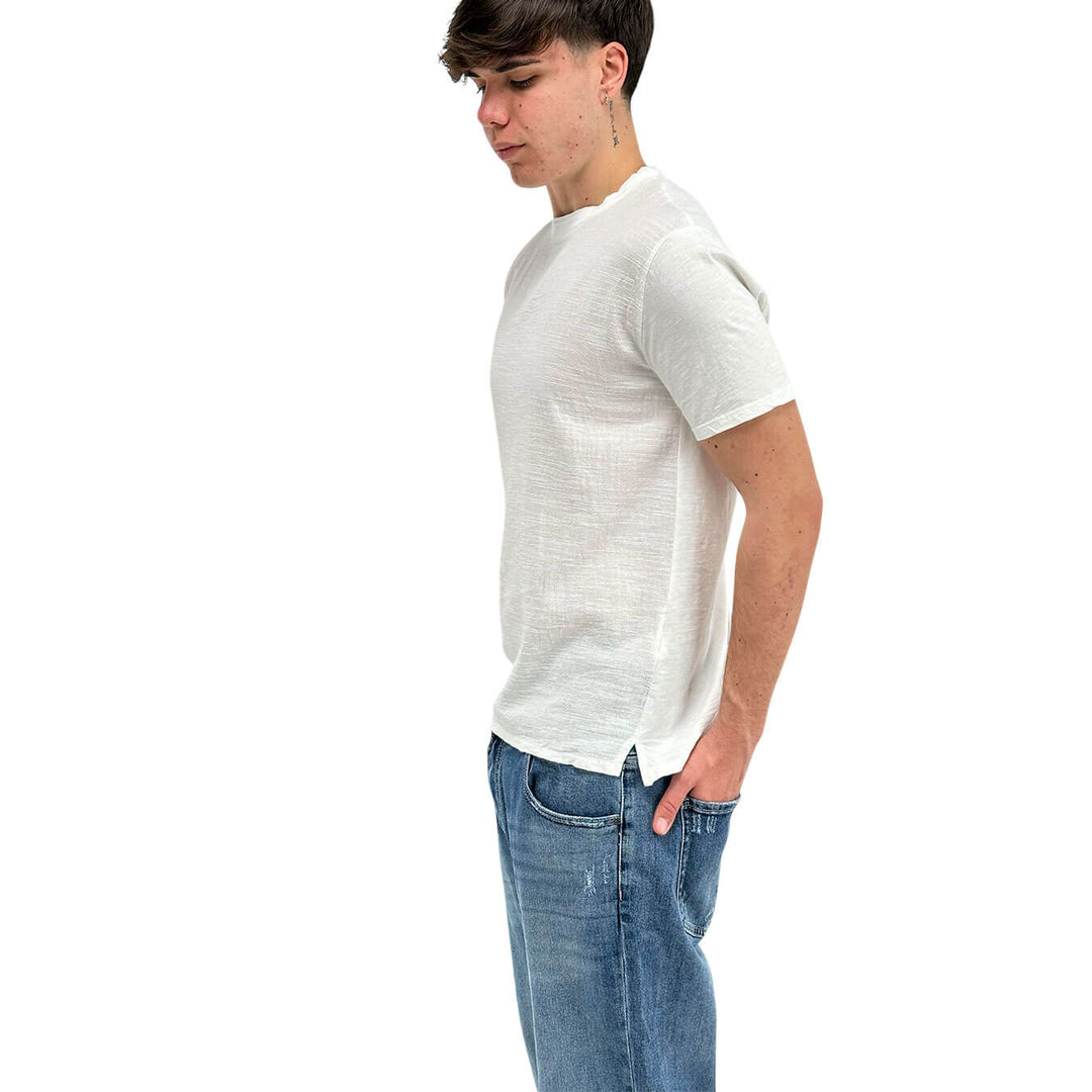 BL.11 Block Eleven Men's T-Shirt, Short Sleeve, Cotton, White