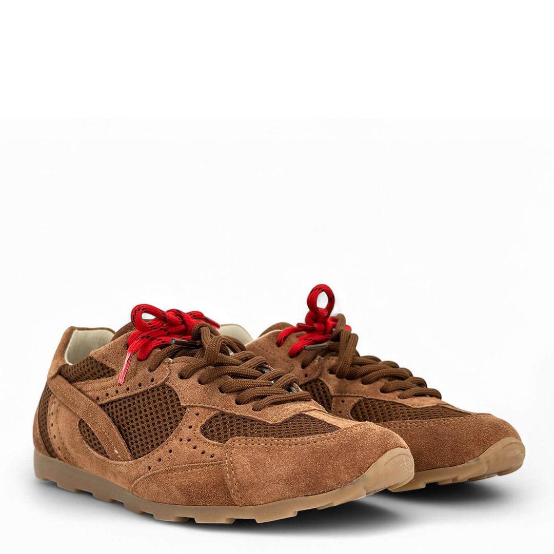 Ovyé Women's Shoes, Sneakers, Suede, Brown