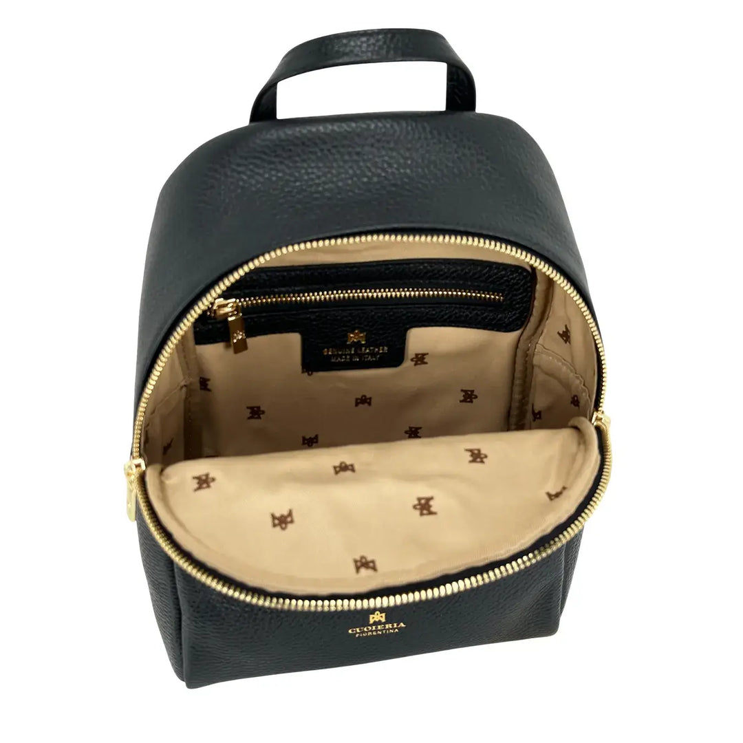 Cuoieria Fiorentina, Zaino, Donna, Velvet, Pelle, Nero