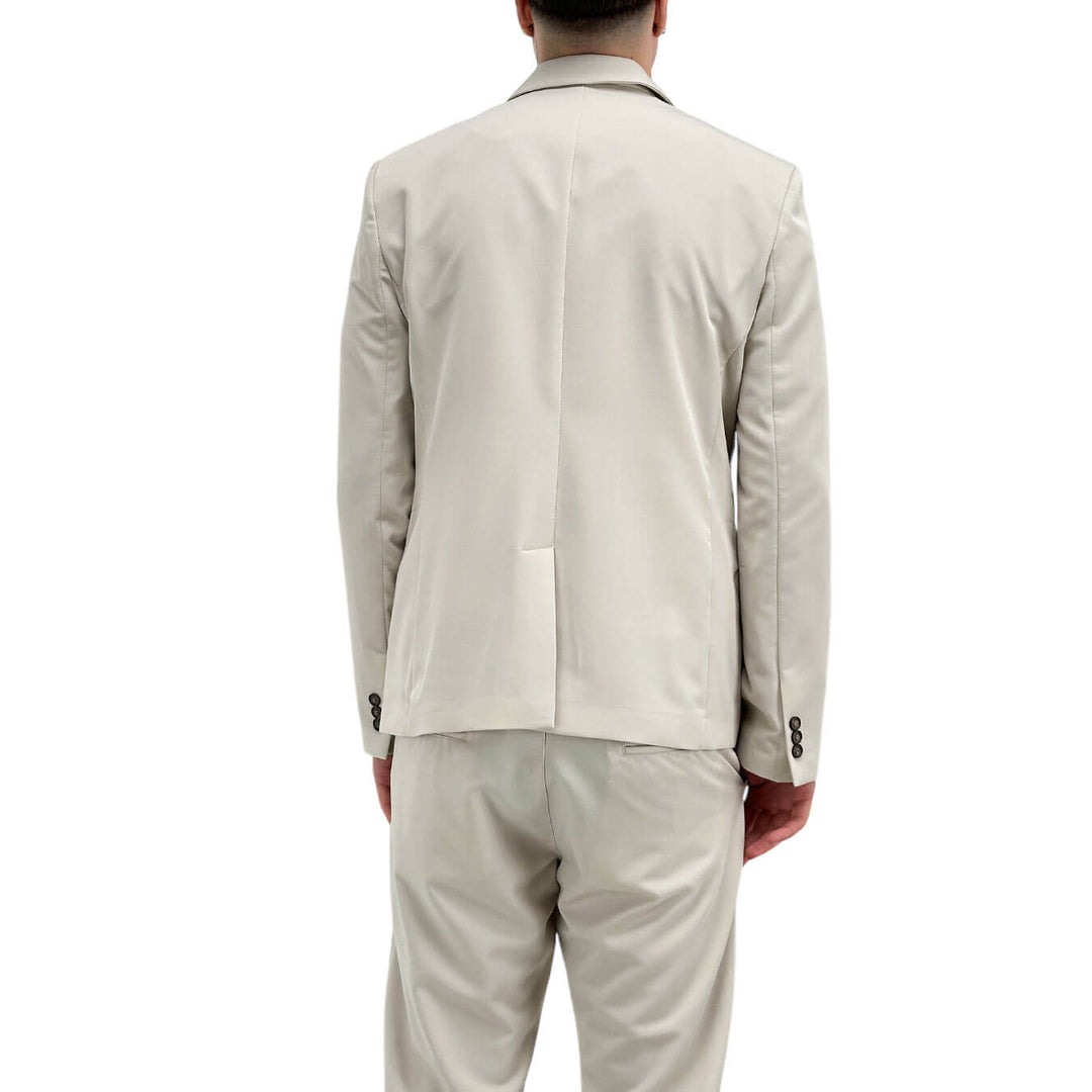 Imperial Men's Jacket, Single Breasted, Mixed Fabric, Beige