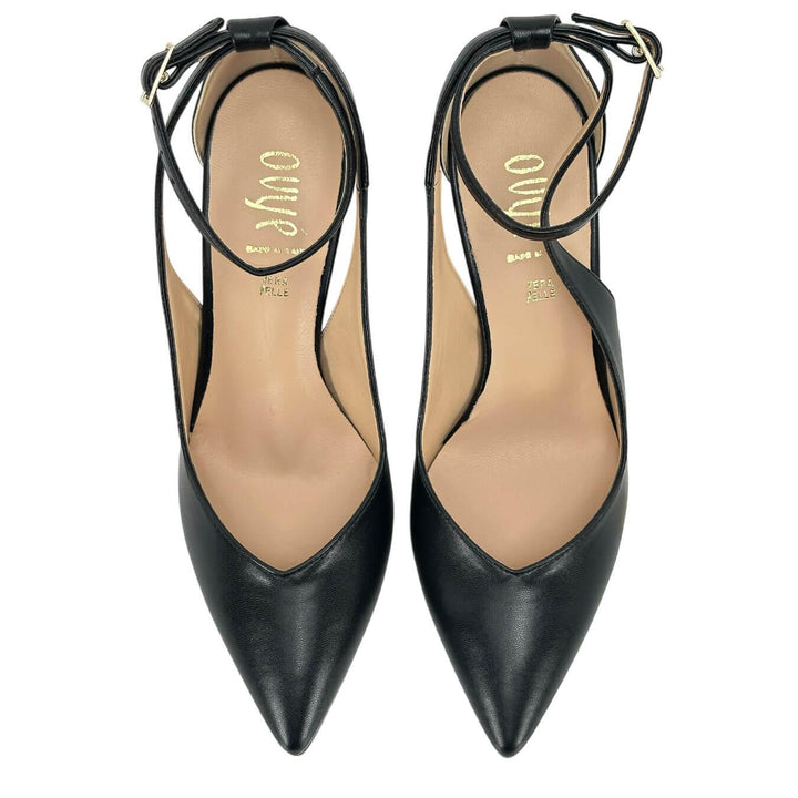 Ovyé Women's Shoes, Pumps, Ankle Strap, Black