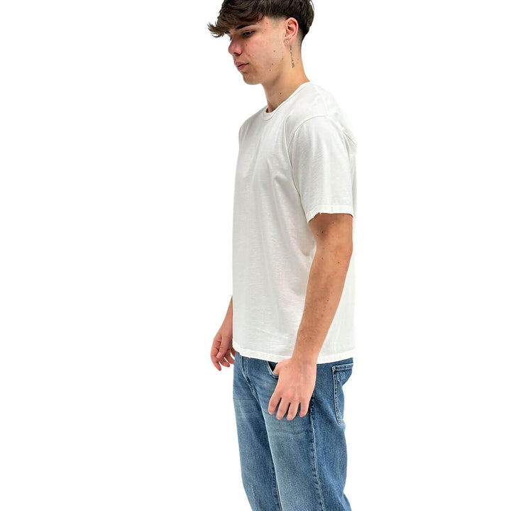 Amaranth Men's Basic T-Shirt, Crewneck, Cotton, White