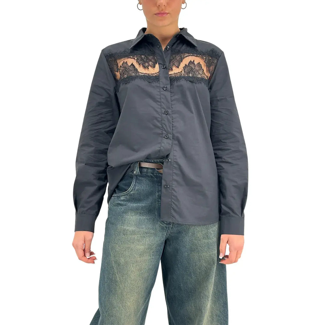 Markup, Camicia, Donna, Cotone, Nero