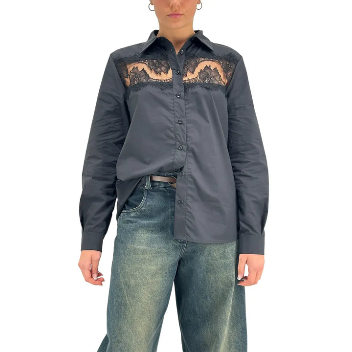 Markup, Camicia, Donna, Cotone, Nero