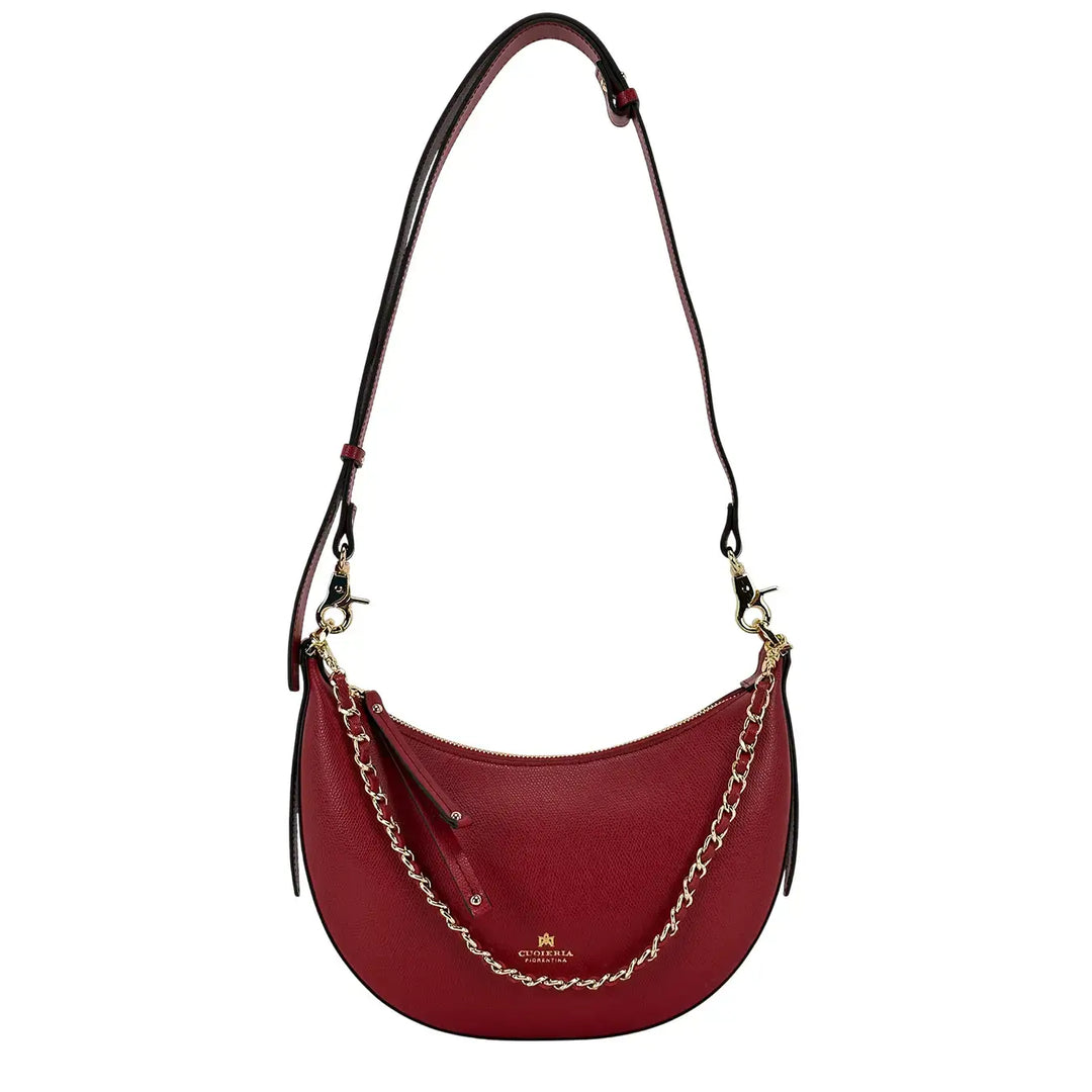 Cuoieria Fiorentina, Borsa, Donna, Eva Small, Hobo, Pelle, Rosso