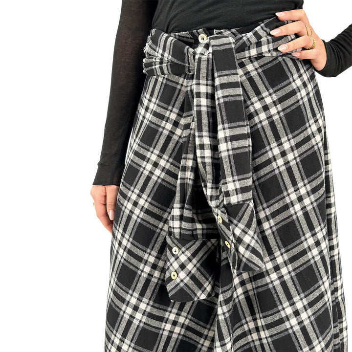 Tensione In, Gonna, Donna, Tessuto Misto, Nero