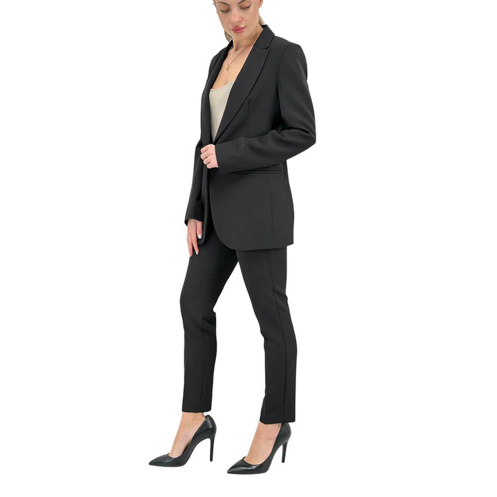 Kontatto Women's Complete Set, Jacket and Pants, Slim Fit, Black
