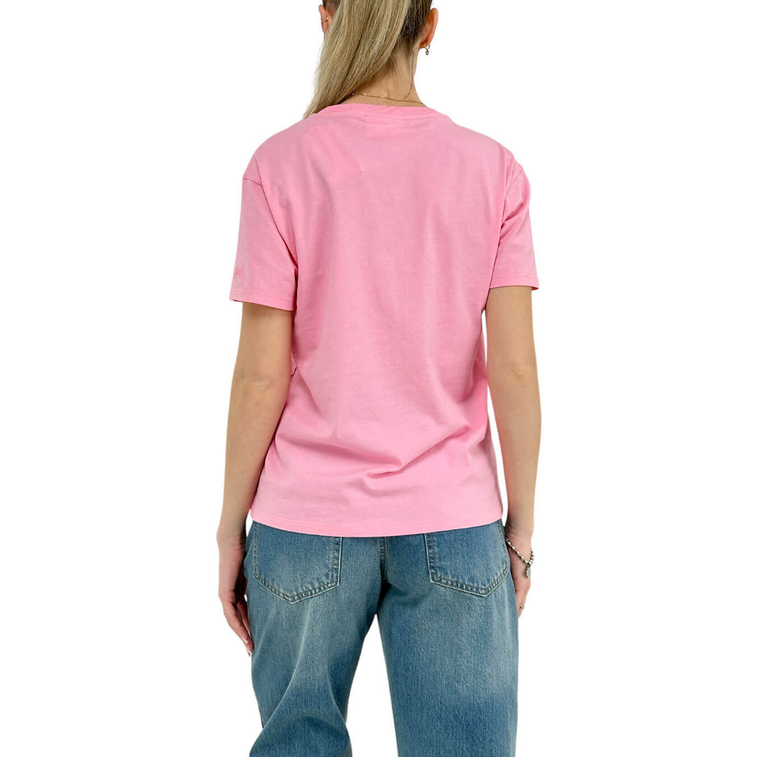 Mc2 Saint Barth Maglia Donna, T-Shirt, Basic, Cotone, Rosa