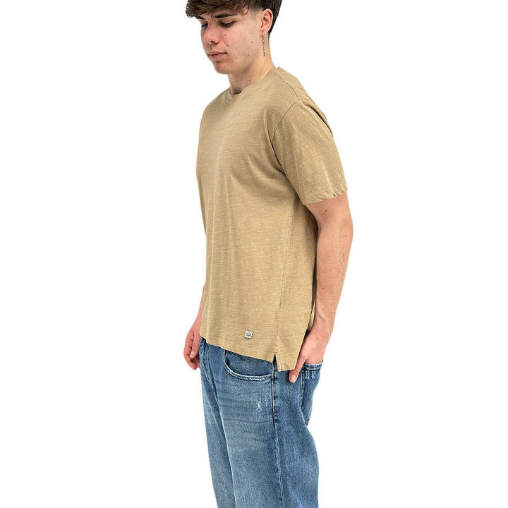 BL.11 Block Eleven Men's T-Shirt, Short Sleeve, Cotton, Beige