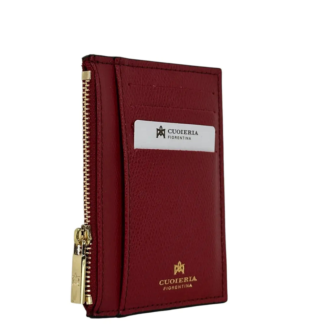 Cuoieria Fiorentina, Portacarte, Uomo, Pelle, Rosso