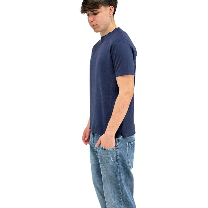 BL.11 Block Eleven Men's T-Shirt, Short Sleeve, Cotton, Blue