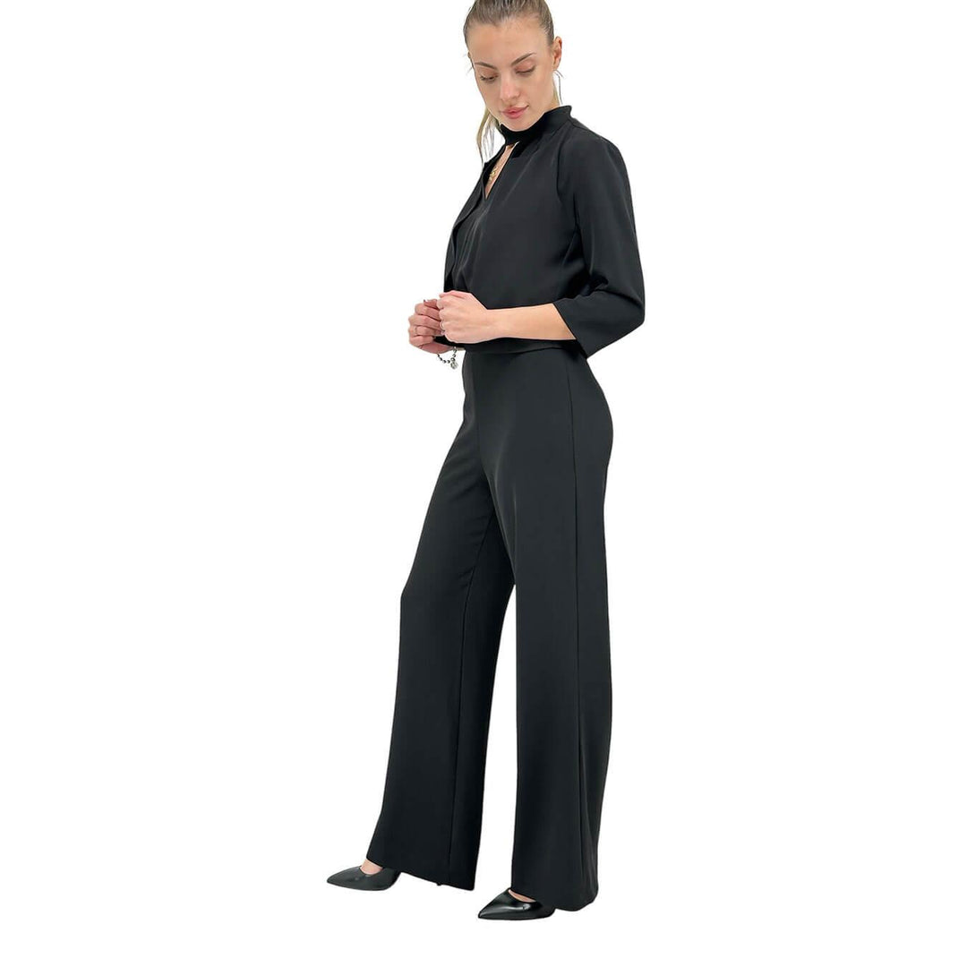 Kontatto Women's Complete Set, Jacket and Tracksuit, Regular Fit, Black
