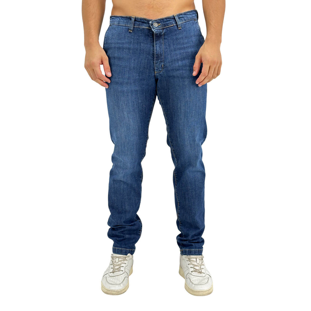 Moro, Jeans, Uomo, Cotone, Blu