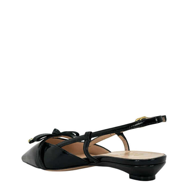 Ovyé Women's Shoes, Sandal, Small Bow, Naplak, Black