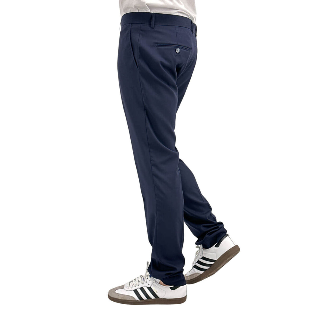 Marco Nils Men's Suit, Double-Breasted, Mixed Fabric, Blue