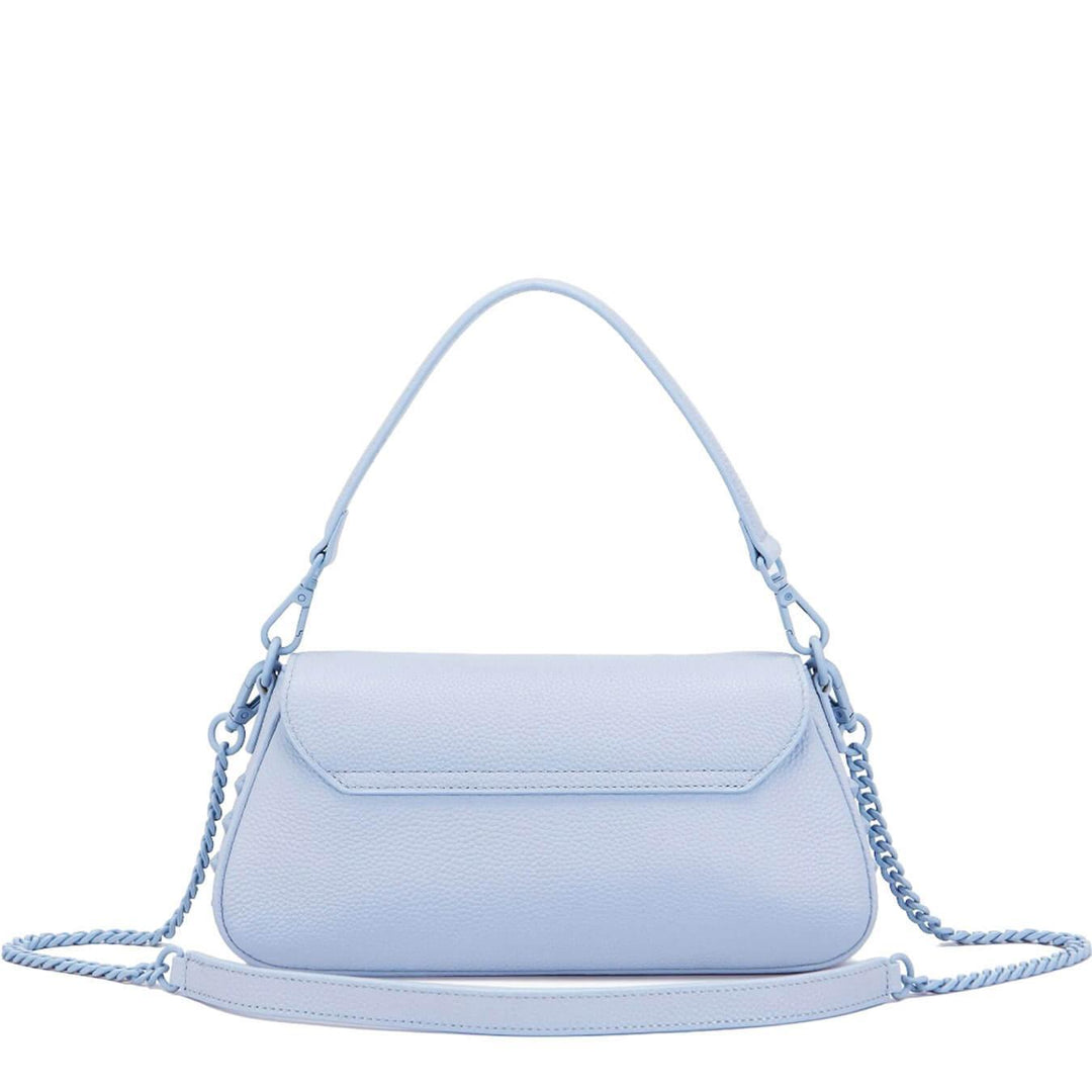 La Carrie Borsa Frivolous Donna a Spalla, Pelle, Borchie, Celeste, bassiniboutique.it