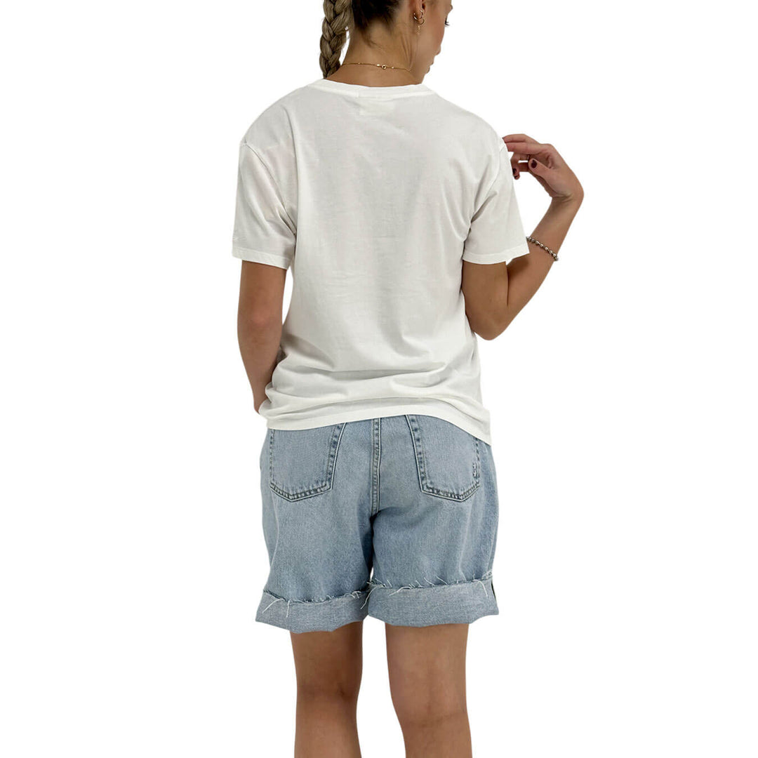 Mc2 Saint Barth Snoopy Women's T-Shirt, Crew Neck, Cotton, White