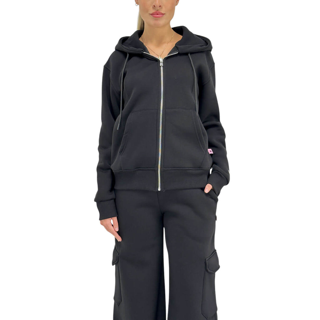 Superculture, Sweatshirt, Women, Etta, Cotton, Black