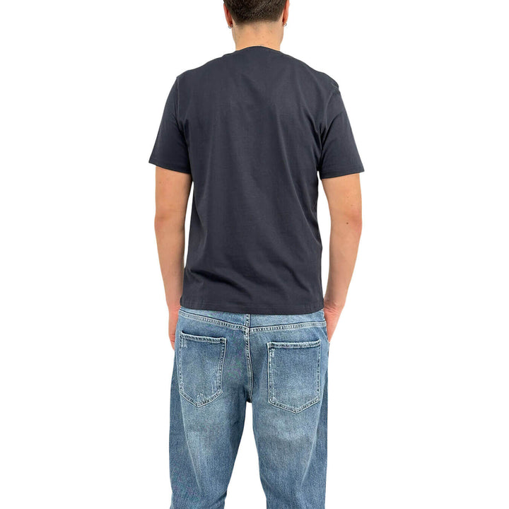 MarKup Men's Jersey, T-Shirt with Decoration, Cotton, Blue