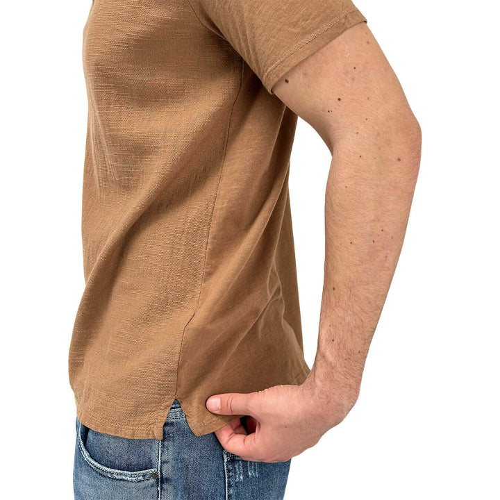 BL.11 Block Eleven Men's Jersey, Short Sleeve, Cotton, Brown