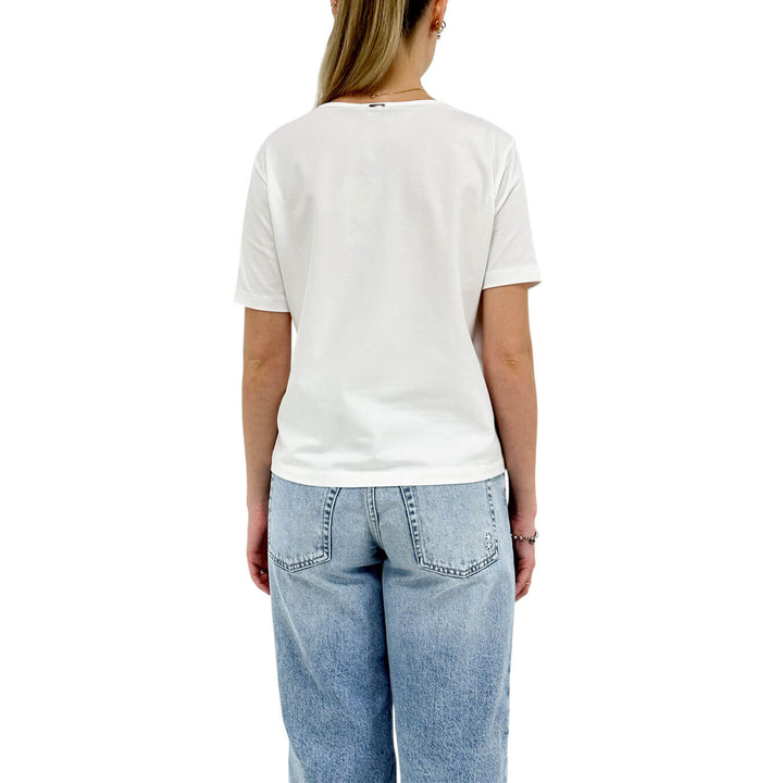 Herno Women's Jersey, Cotton Jersey Blend T-Shirt, White