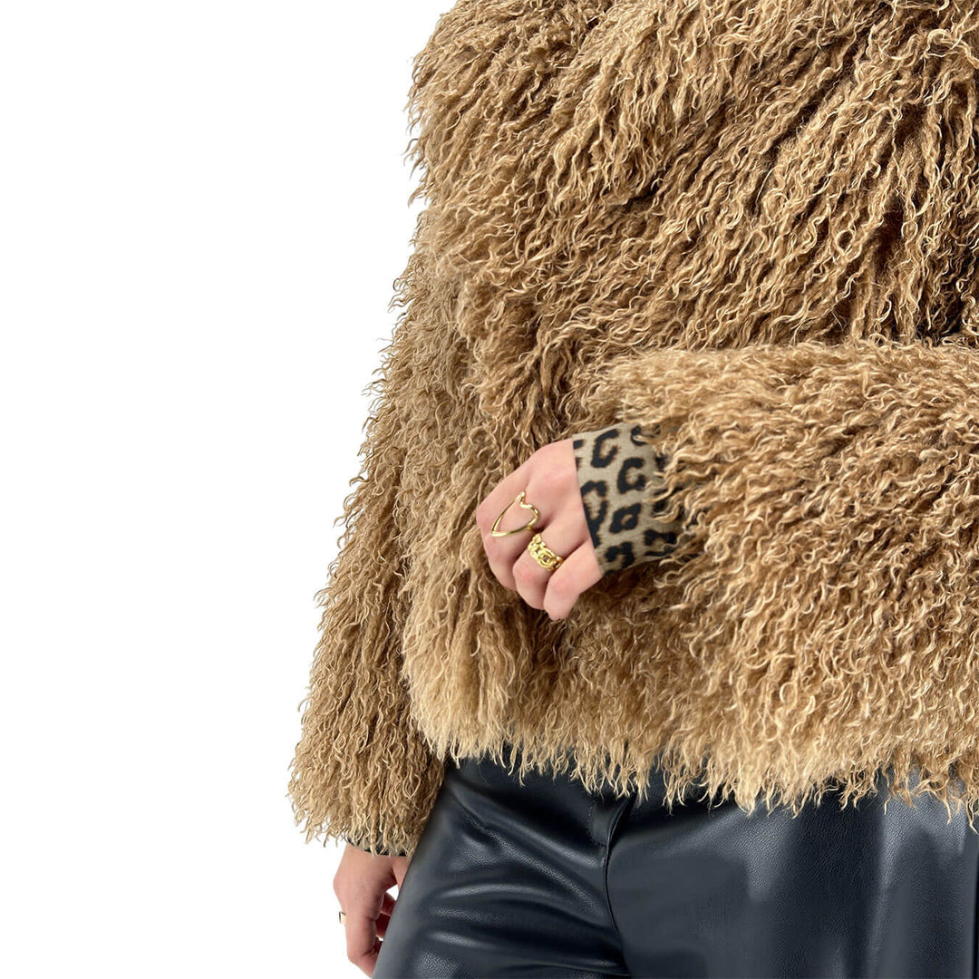 Tensione In, Eco Pelliccia, Donna, Poliestere, Marrone