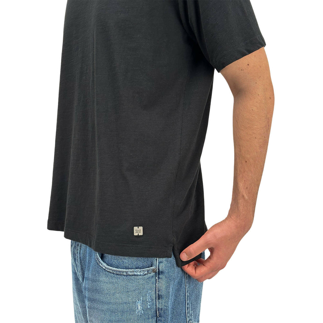 BL.11 Block Eleven Men's T-Shirt, Short Sleeve, Cotton, Black