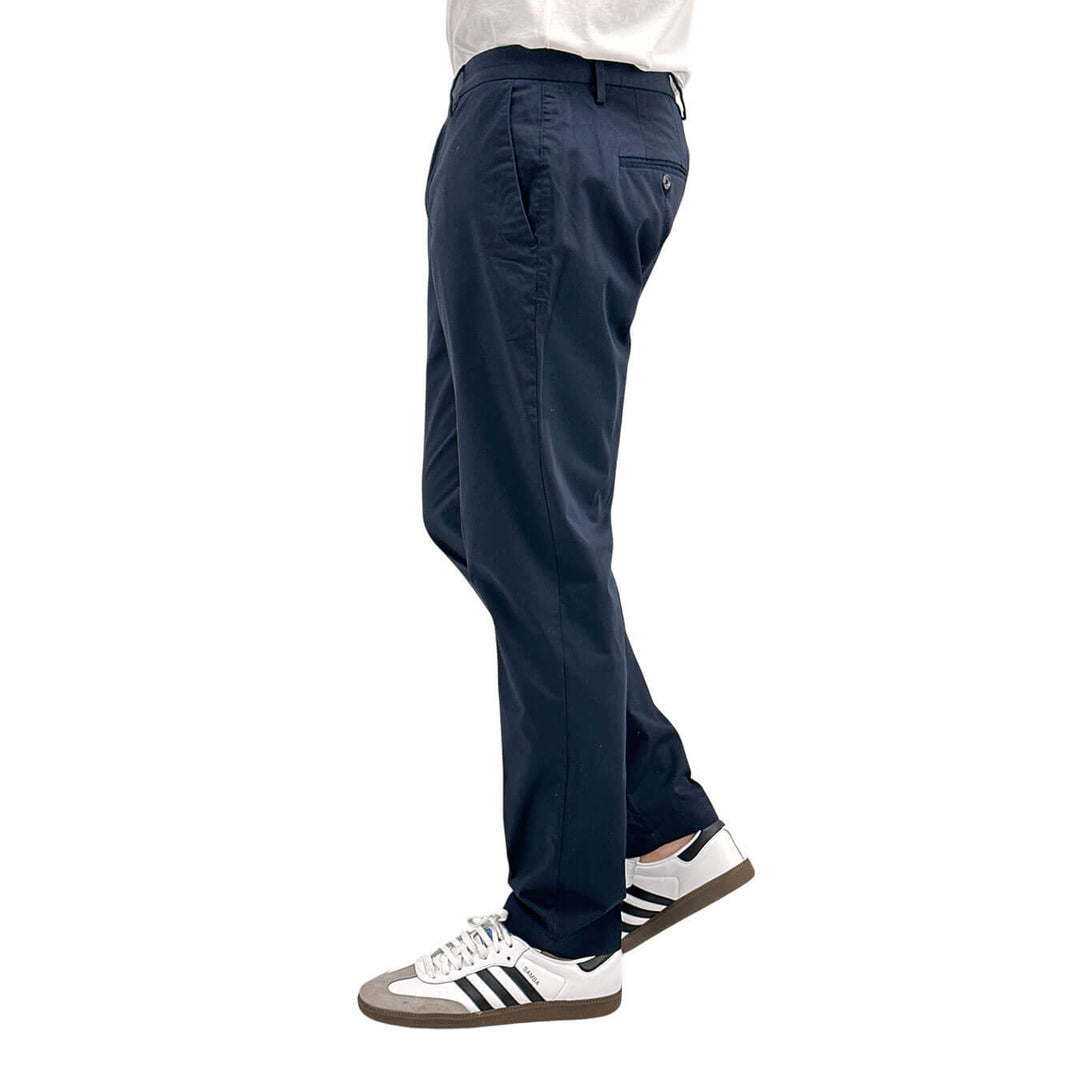 MarKup Men's Trousers Regular Fit, Chino, Pure Cotton, Blue