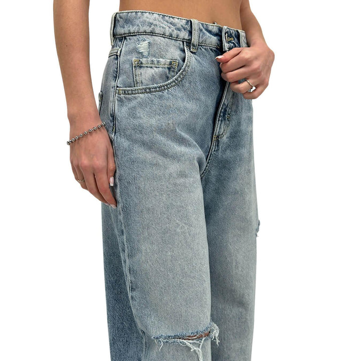 Icon Denim Poppy Women's Trousers, Jeans, Cotton, Light Blue