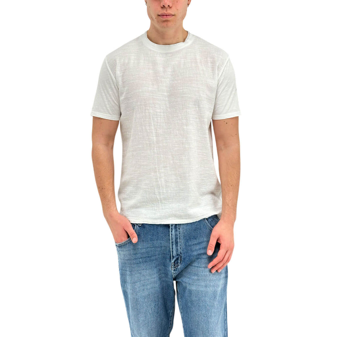 BL.11 Block Eleven Men's T-Shirt, Short Sleeve, Cotton, White